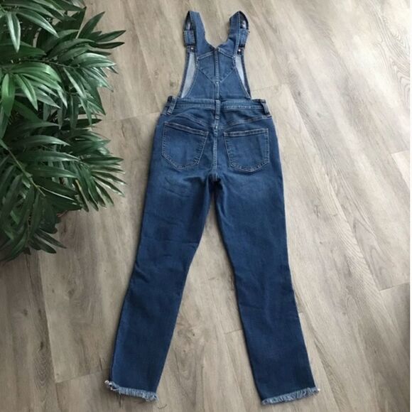 Madewell Roadtripper Overalls in Brodie Wash Ribbed Knees Stretchy S - Picture 4 of 7